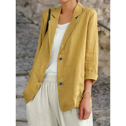 Lightweight Button-Up Cardigan with Relaxed Fit