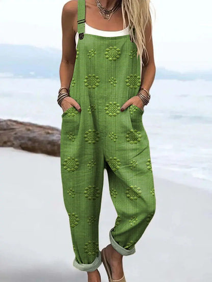 Women's Relaxed Pattern Jumpsuit | Effortless One-Piece Style