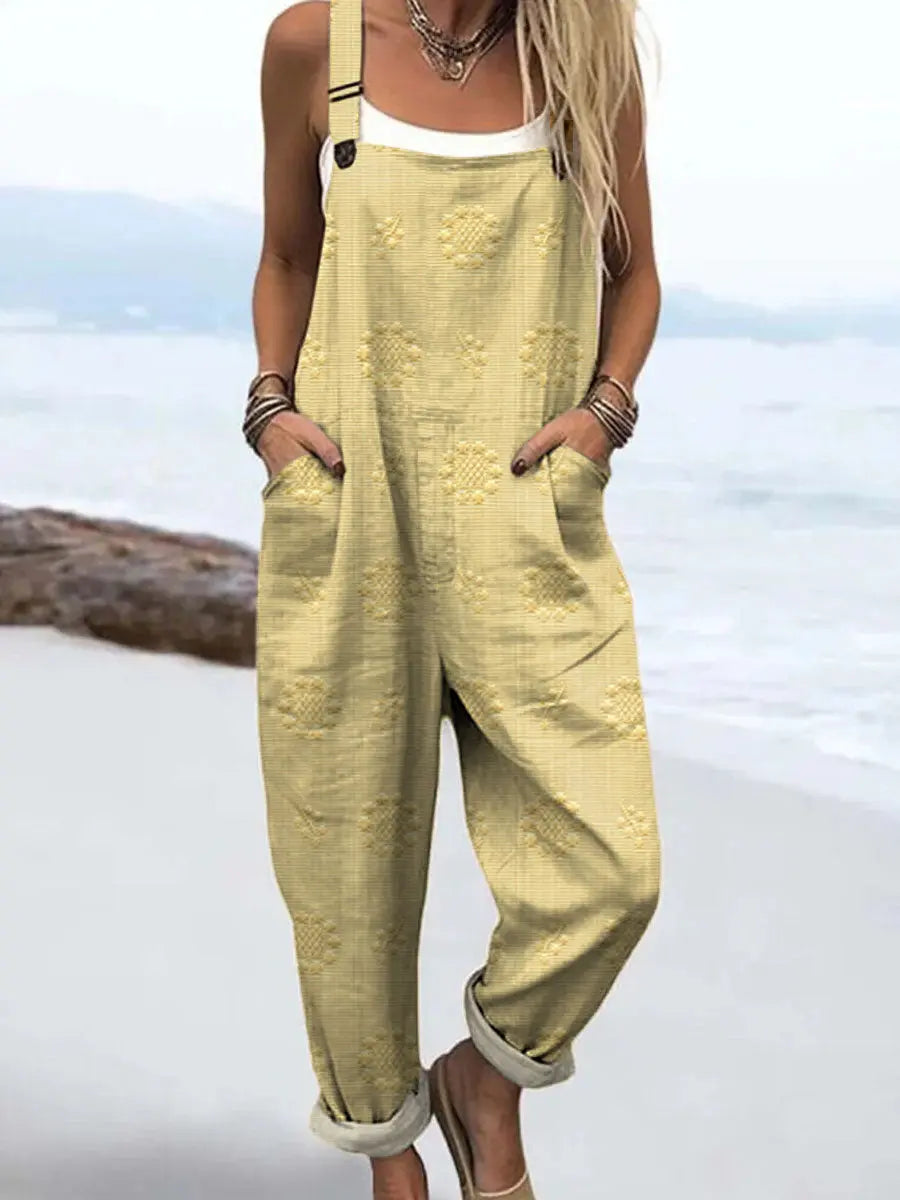 Women's Relaxed Pattern Jumpsuit | Effortless One-Piece Style