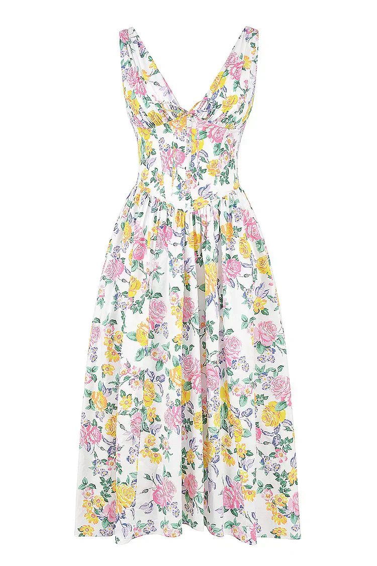 Women's Elegant Midi Dress with Flattering Tailored Fit