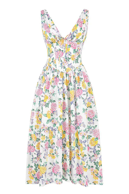 Women's Elegant Midi Dress with Flattering Tailored Fit