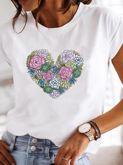 Women's Classic Short Sleeve Summer T-Shirt