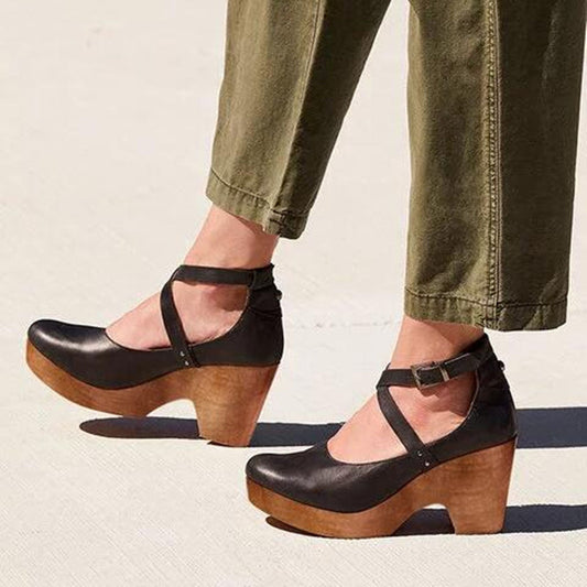 Classic Strap Heels Women Timeless Retro Design