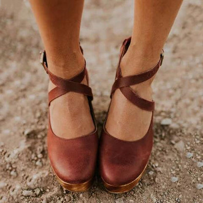 Classic Strap Heels Women Timeless Retro Design