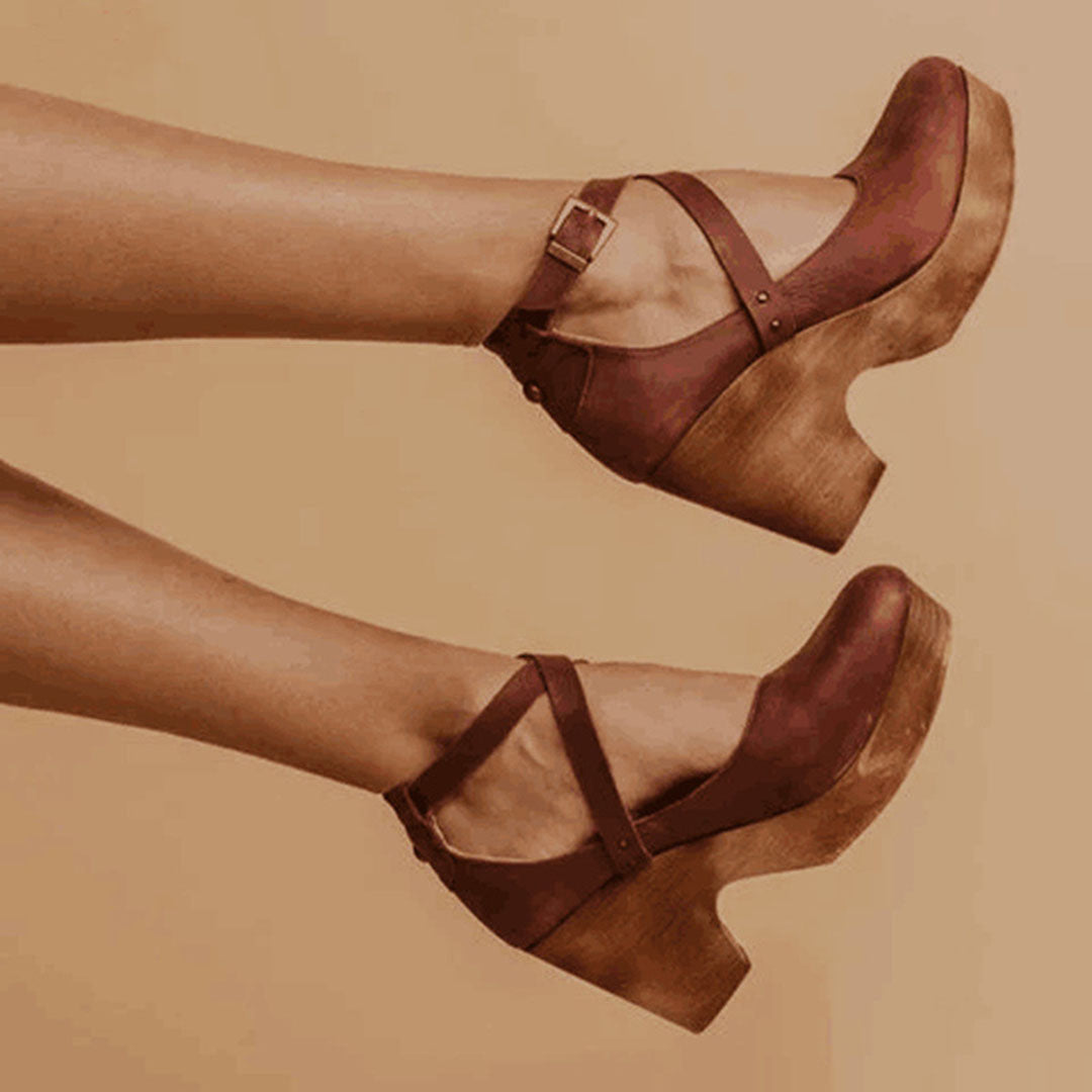 Classic Strap Heels Women Timeless Retro Design