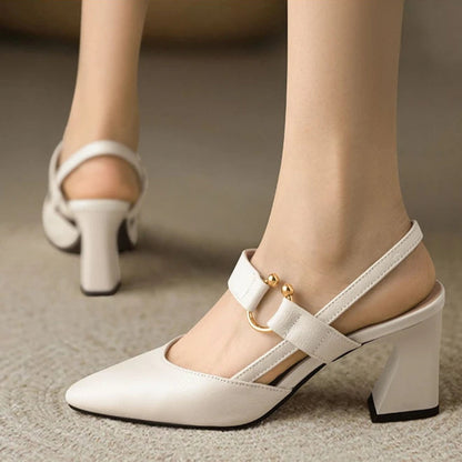 Mary Jane Block Heel Pumps for Women