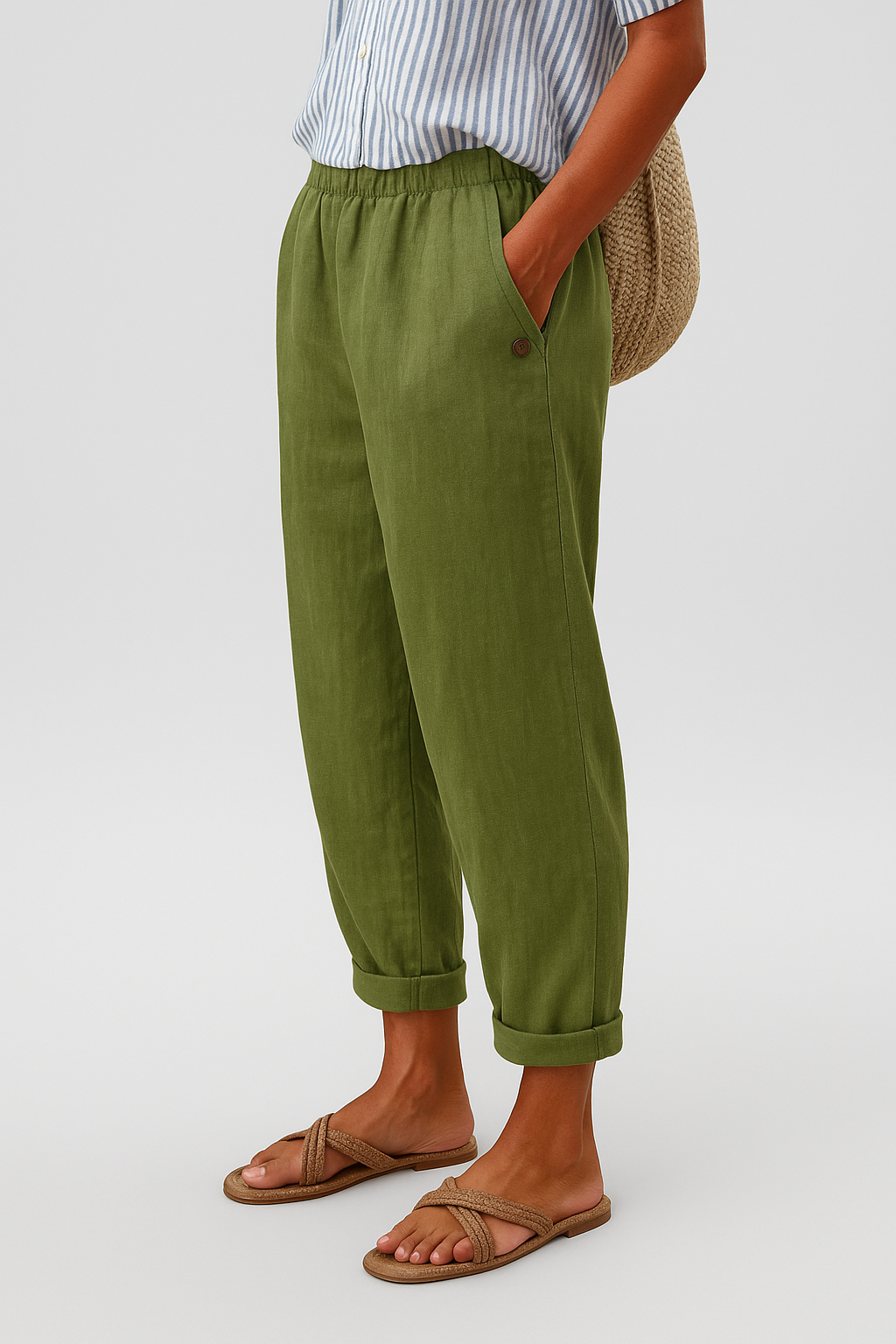 Women’s Relaxed Fit Casual Ankle Pants