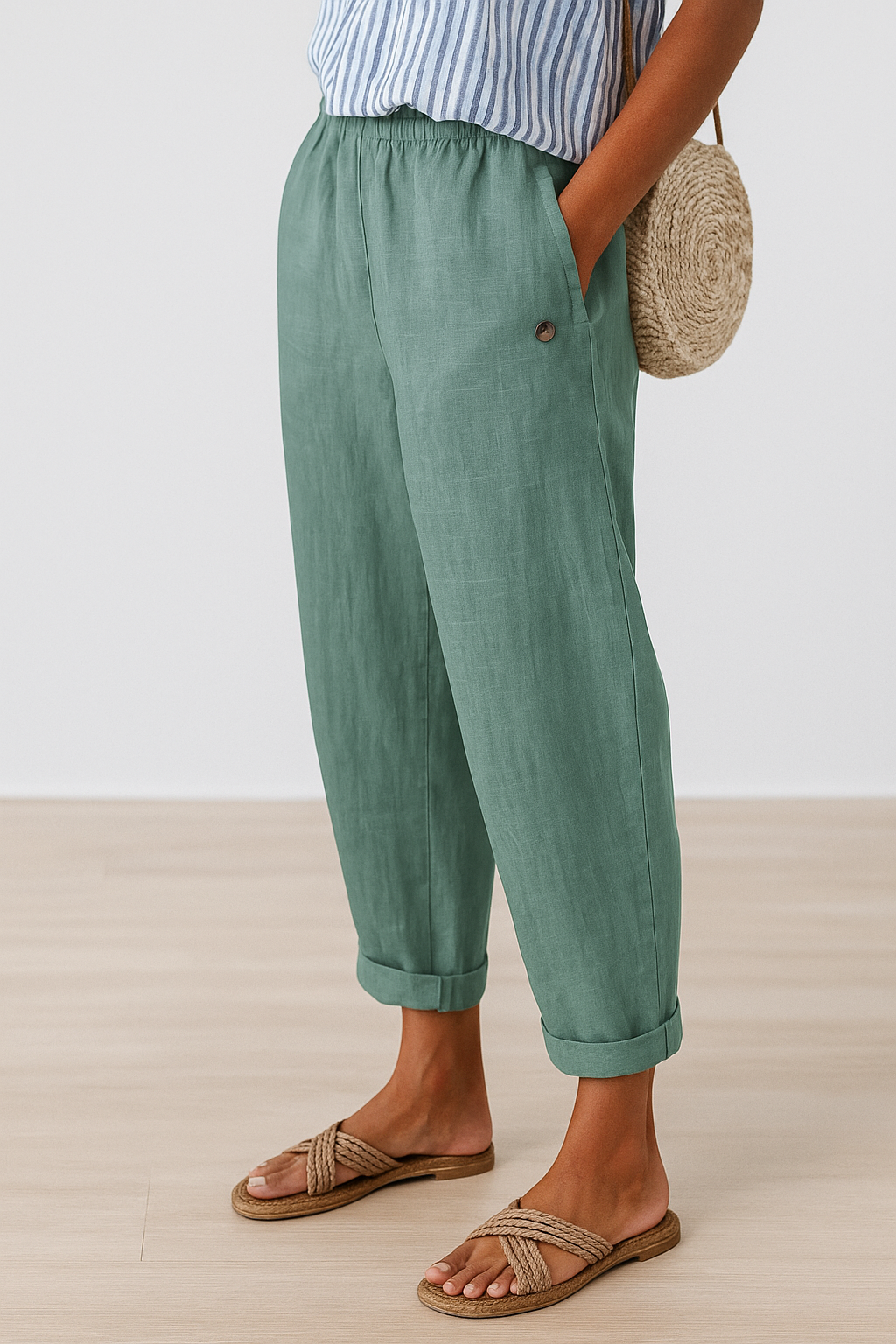 Women’s Relaxed Fit Casual Ankle Pants