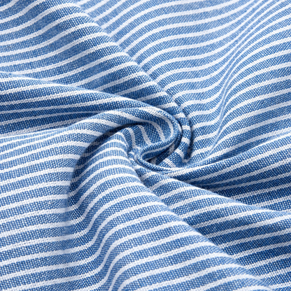 Women’s Striped Button Flowy Summer Midi Dress