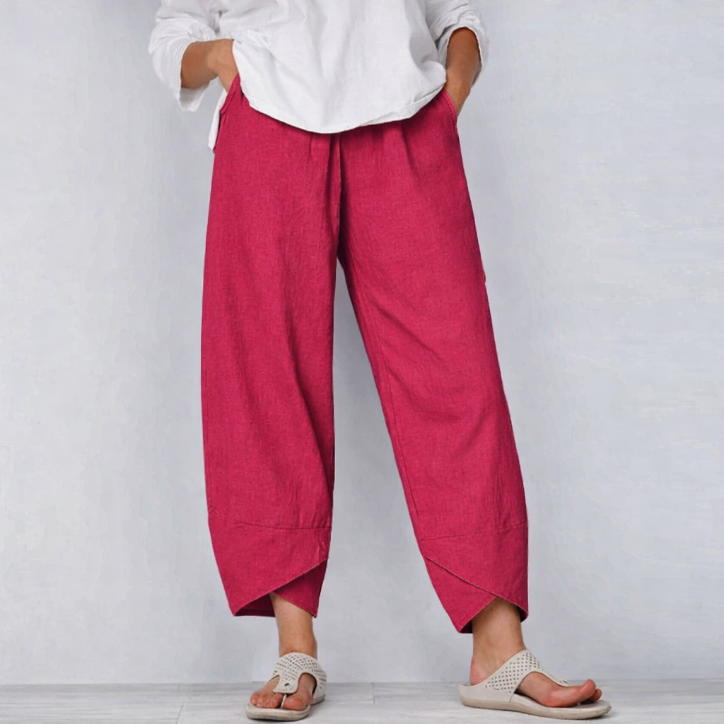 Casual Loose Fit Ankle Length Trousers