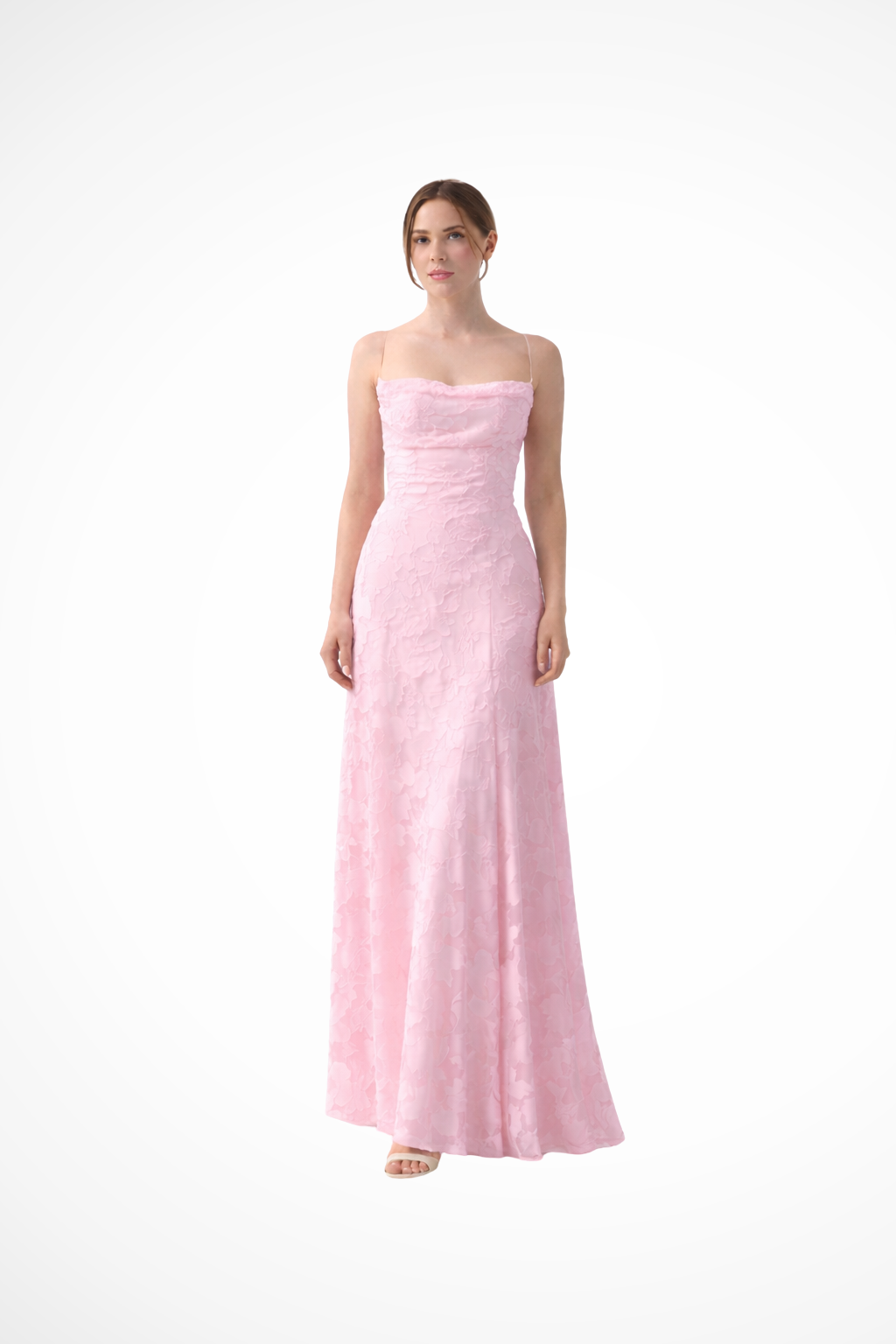Women’s Lace Strap Backless Maxi Evening Dress