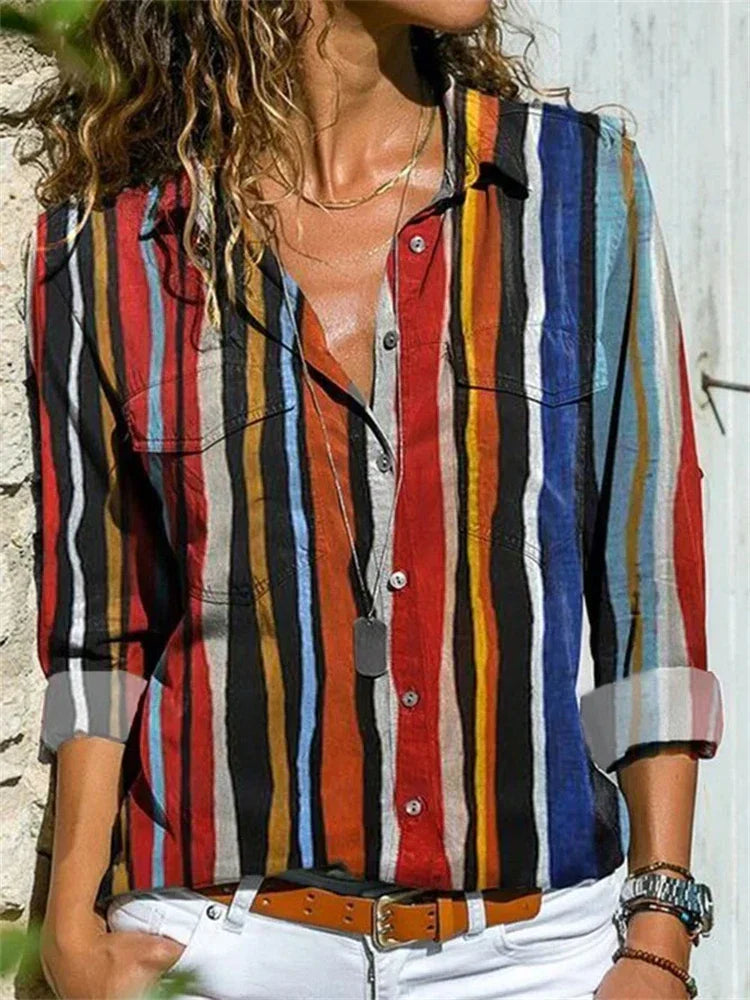 Women's Summer Blouse with Relaxed Fit and Effortlessly Elegant Style