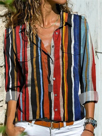 Women's Summer Blouse with Relaxed Fit and Effortlessly Elegant Style
