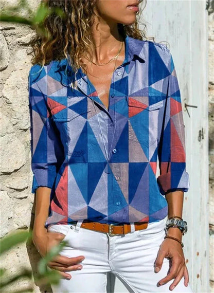 Women's Summer Blouse with Relaxed Fit and Effortlessly Elegant Style