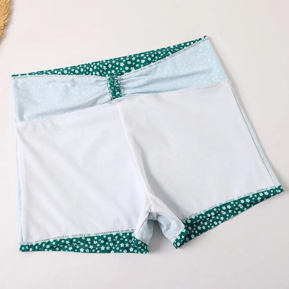 High-Waist Floral Bikini Set - Women's Supportive Swimwear