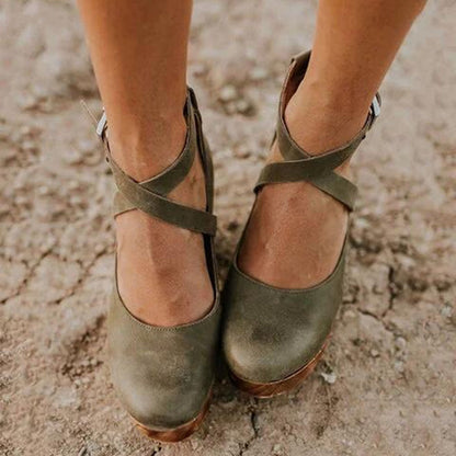 Classic Strap Heels Women Timeless Retro Design