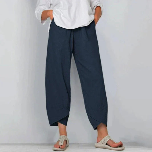 Casual Loose Fit Ankle Length Trousers