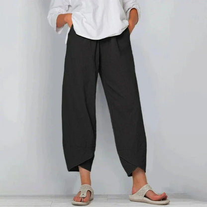 Casual Loose Fit Ankle Length Trousers