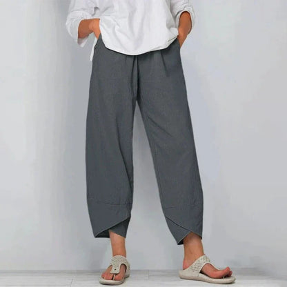 Casual Loose Fit Ankle Length Trousers