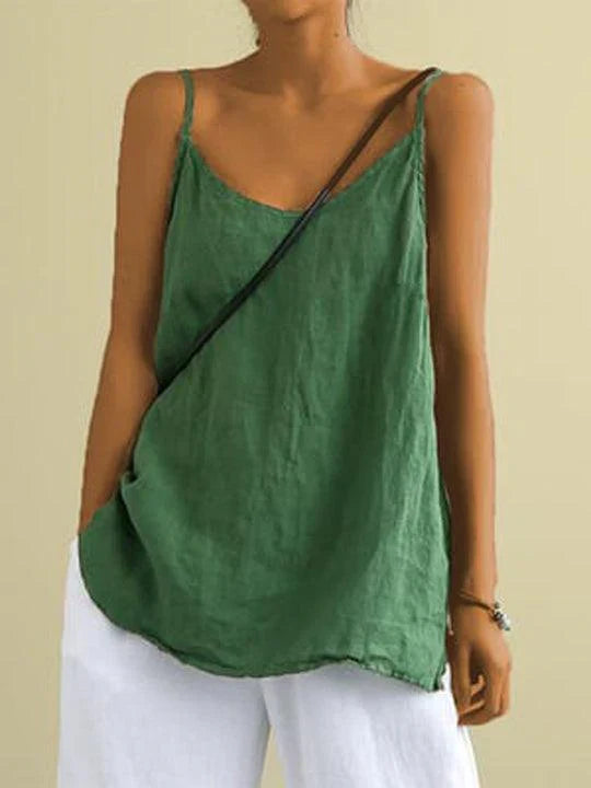 Relaxed V Neck Cami Top for Women