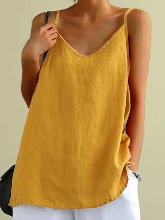 Relaxed V Neck Cami Top for Women