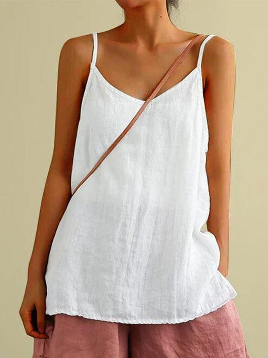 Relaxed V Neck Cami Top for Women