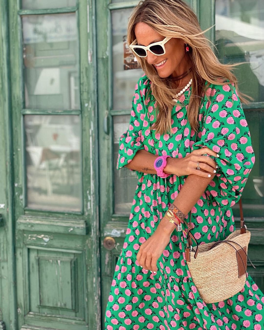 Bohemian Printed Flowing Maxi Dress for Women