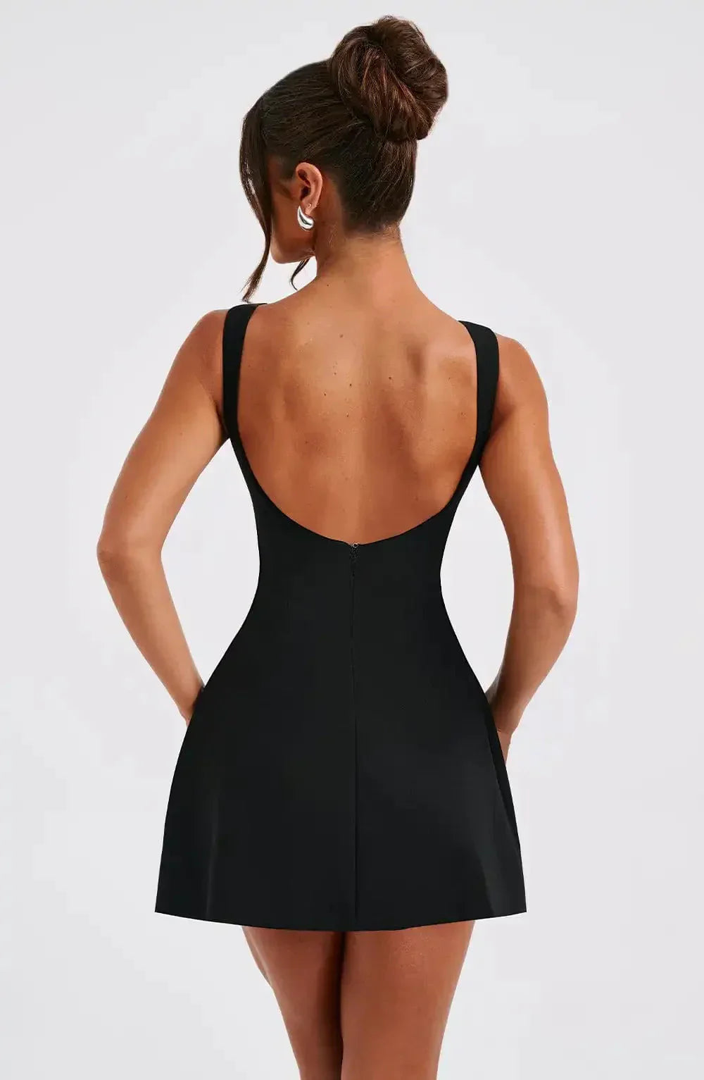 Women’s Sleeveless Mini Dress Open Back Party Dress