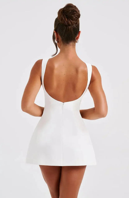 Women’s Sleeveless Mini Dress Open Back Party Dress