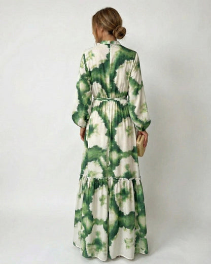 Elegant Tie-Waist Maxi Dress