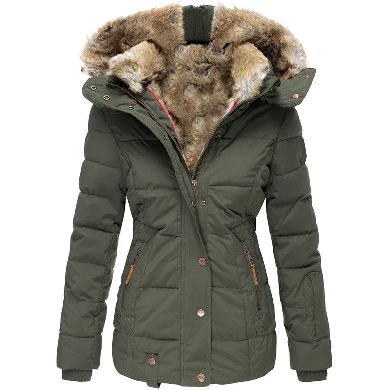 Cozy Insulated Winter Fur Jacket for Extreme Cold