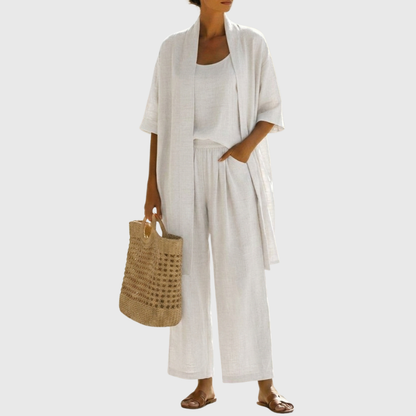 Women's Lightweight Breathable Three Piece Set with Soft Airy Feel