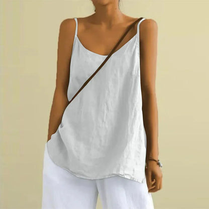 Women’s Casual Sleeveless Cami Top Loose Summer Tank Blouse