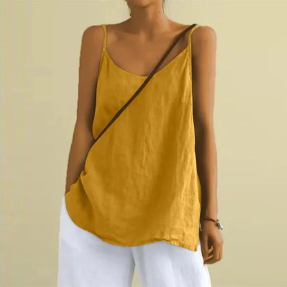 Women’s Casual Sleeveless Cami Top Loose Summer Tank Blouse