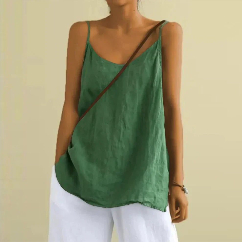 Women’s Casual Sleeveless Cami Top Loose Summer Tank Blouse