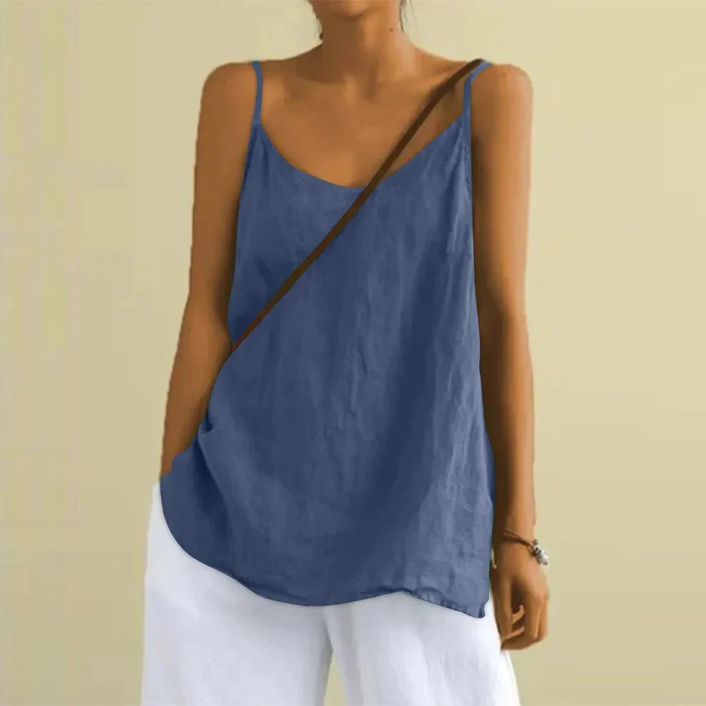 Women’s Casual Sleeveless Cami Top Loose Summer Tank Blouse