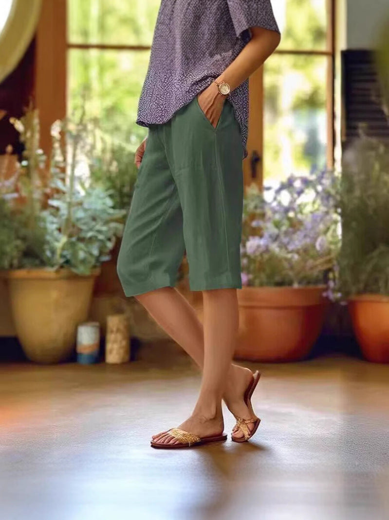 Women’s Relaxed Fit Casual Bermuda Shorts