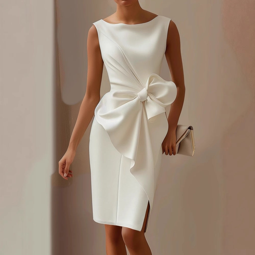 Elegant Women’s Midi with Front Bow