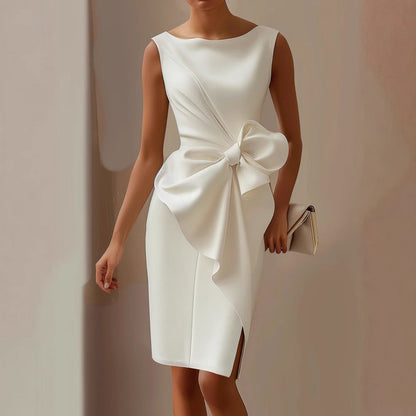 Elegant Women’s Midi with Front Bow