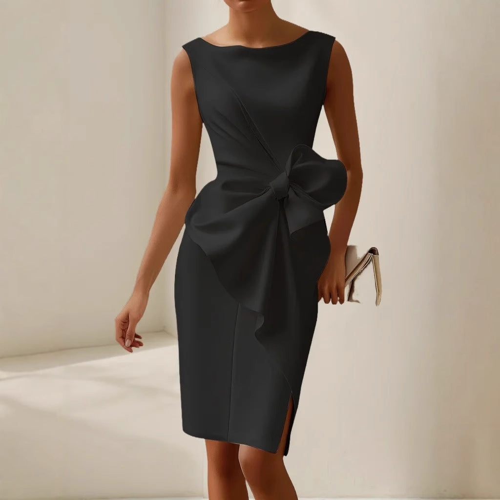 Elegant Women’s Midi with Front Bow
