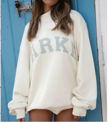 Women’s Oversized Graphic Sweatshirt Relaxed Pullover Sweater