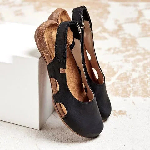 Comfort Slingback Closed-Toe Flats for Women
