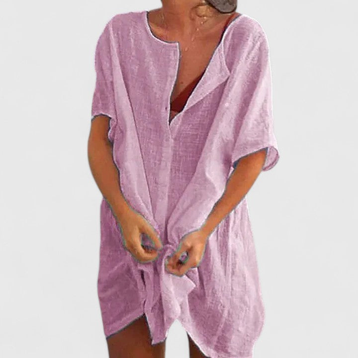 Lightweight Tunic Dress for Women, Summer Casual