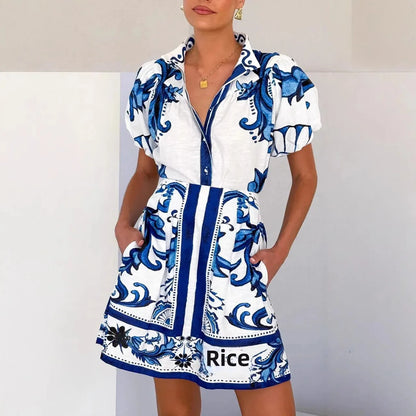 Kelsey Floral Linen Cocktail Dress for Women