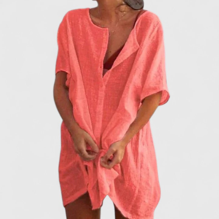 Lightweight Tunic Dress for Women, Summer Casual