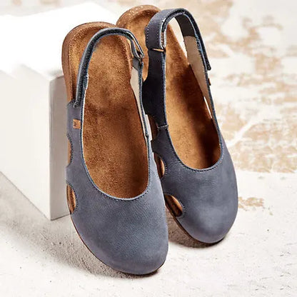 Comfort Slingback Closed-Toe Flats for Women