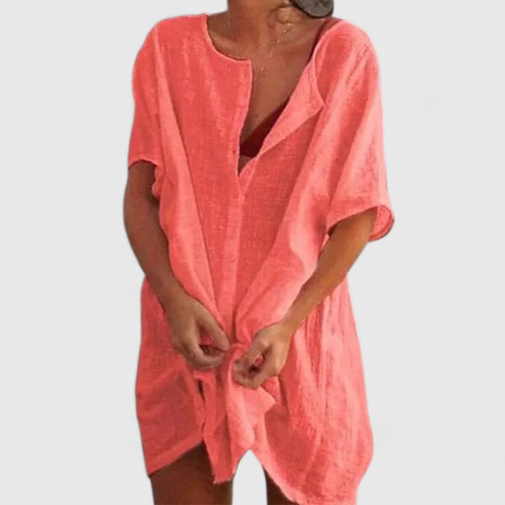 Lightweight Tunic Dress for Women, Summer Casual
