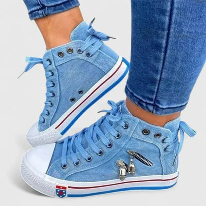 Orthopedic Comfort Shoes for Women - Denim & Navy Blue
