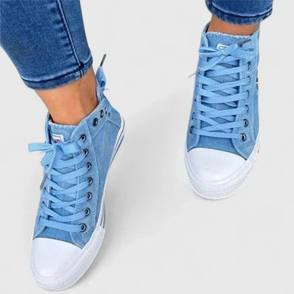Orthopedic Comfort Shoes for Women - Denim & Navy Blue