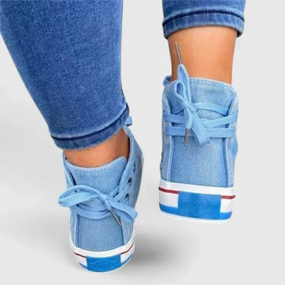 Orthopedic Comfort Shoes for Women - Denim & Navy Blue